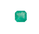Certified 1.31 Carats Colombian Square Cut Emerald